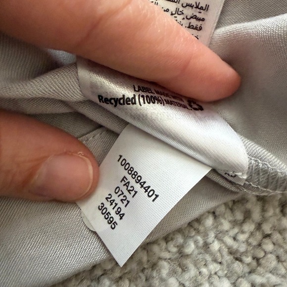 Hotel Collection $280 Kimono Style Satin Robe Womens L/XL Silver Gray Luxury - Picture 9 of 13